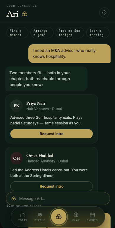 Ari AI concierge