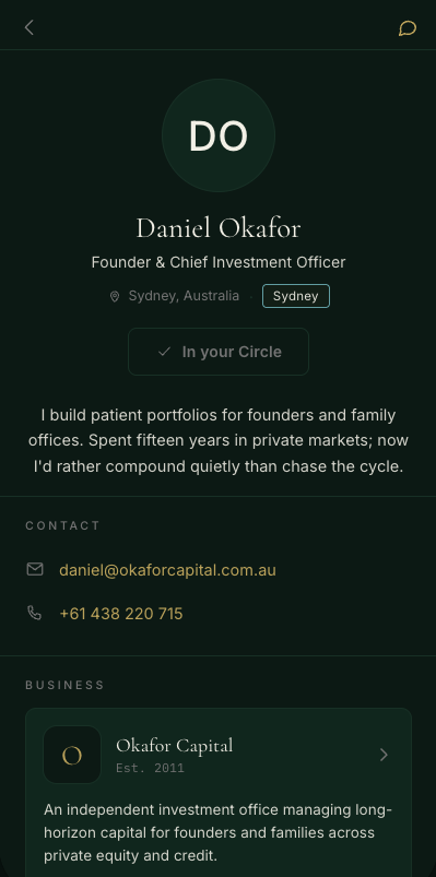 Member profile